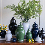 Ваза с крышкой однотонная Высота 31 см Chinoiserie Ceramics варинант исполнения - 4 | Loft Concept в Орле