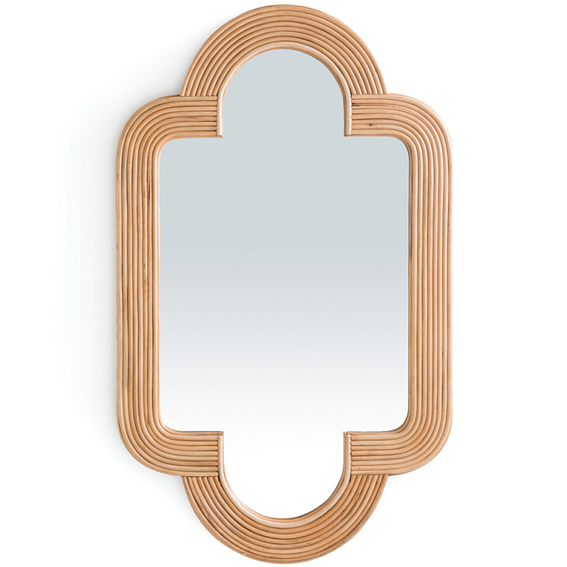 Зеркало Wicrer Furniture с каркасом из ротанга Бежевый Зеркало Wicrer Furniture с каркасом из ротанга Бежевый в Орле | Loft Concept