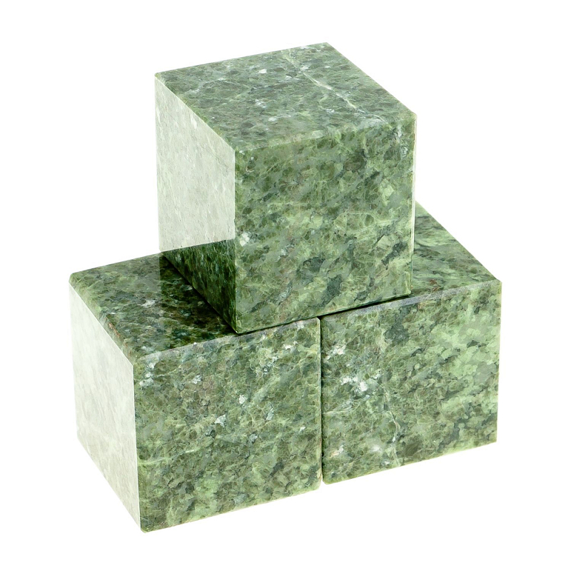 Камни для охлаждения виски из натурального камня жадеит Natural Stone Cube Зеленый Камни для охлаждения виски из натурального камня жадеит Natural Stone Cube Зеленый в Орле | Loft Concept