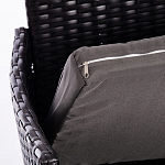 Обеденный комплект из искуственного ротанга Vintara черный варинант исполнения - 4 | Loft Concept в Орле