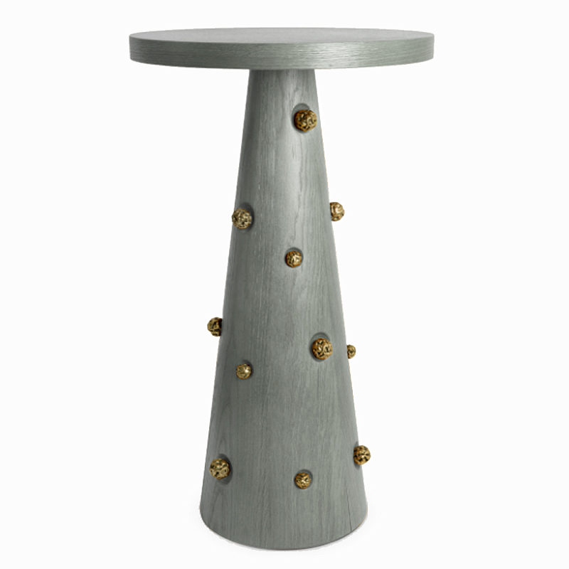 Приставной столик Okinawa Taupe Side table Серый Золотой в Орле | Loft Concept 