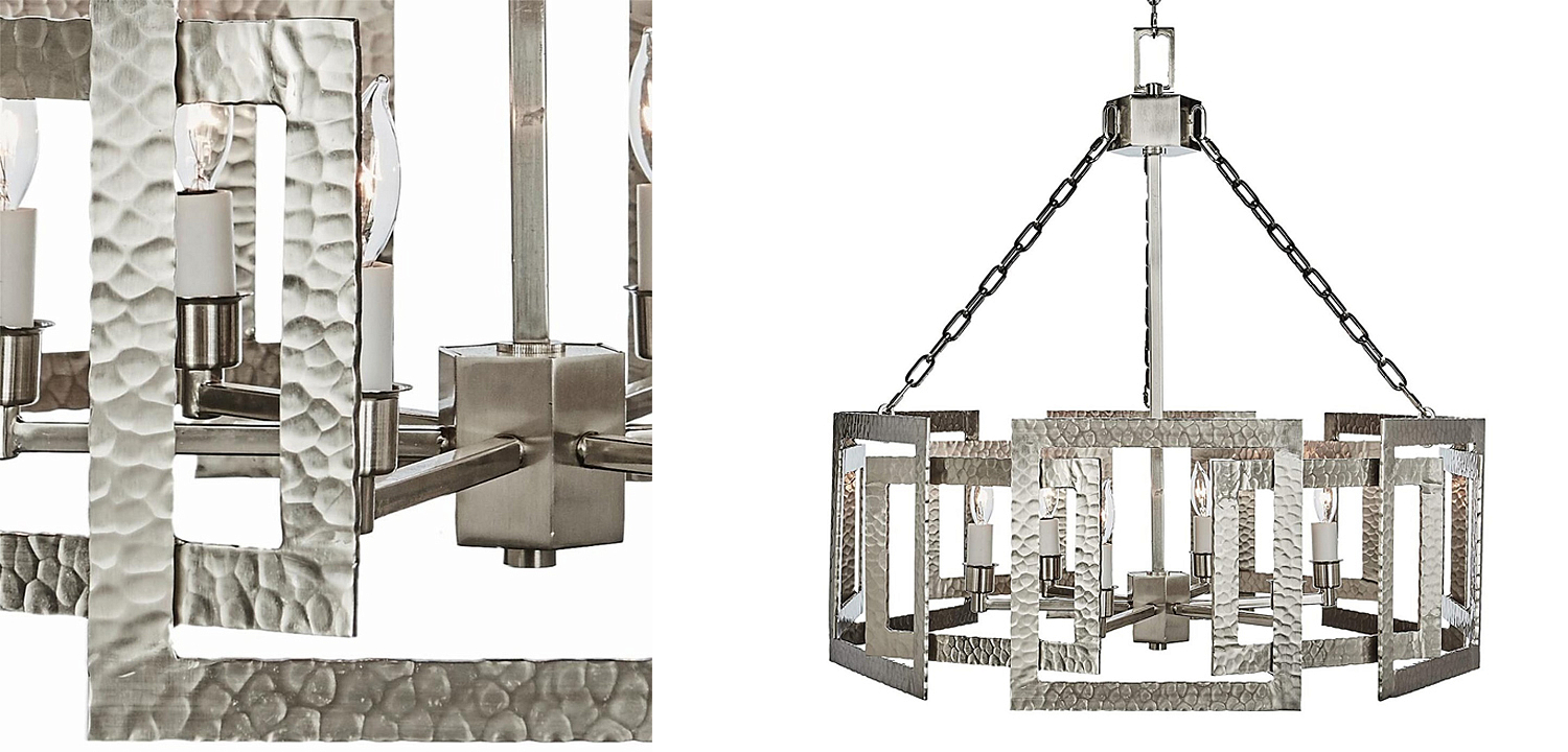 Люстра Textured Cage Pendant Lamp Silver Chandelier Люстра Textured Cage Pendant Lamp Silver Chandelier - Loft-Concept в Орле