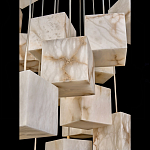 Люстра подвесная с квадратными плафонами из натурального камня Glowing Spheres варинант исполнения - 4 | Loft Concept в Орле