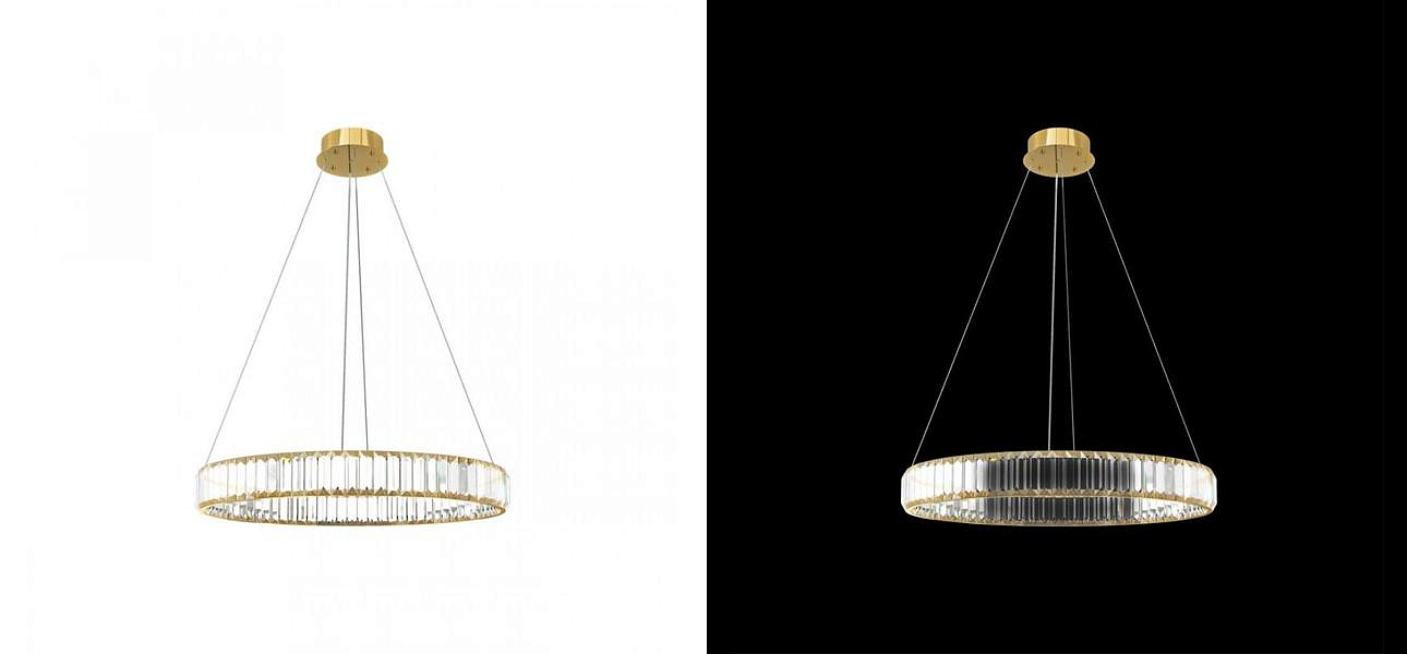 Люстра Crystal Ring Gold диаметр 60 Люстра Crystal Ring Gold диаметр 60 - Loft-Concept в Орле