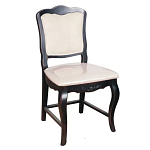 Стул из массива березы с мягким сиденьем без подлокотников в стиле прованс Vintage варинант исполнения - 1 | Loft Concept в Орле