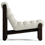 Кресло с деревянным каркасом и обивкой из белой ткани букле Medieval Furniture варинант исполнения - 4 | Loft Concept в Орле