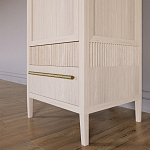 Узкий Шкаф Primo с 2 выдвижными ящиками Светлый дуб варинант исполнения - 4 | Loft Concept в Орле