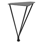 Стол журнальный c коричневой круглой столешницей на четырех металлических ножках Charm Coffee Table варинант исполнения - 3 | Loft Concept в Орле