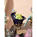 Чаша темно-синего цвета из фарфора с разноцветной птичкой Eden Garden porcelain and bronze варинант исполнения - 14 | Loft Concept в Орле