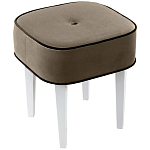 Квадратный мягкий пуф на белых ножках Winton Pouf Square варинант исполнения - 3 | Loft Concept в Орле
