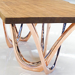 Обеденный стол прямоугольный с фигурными ножками G-table варинант исполнения - 3 | Loft Concept в Орле