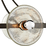 Люстра круглая с литыми стеклянными дисками Olympe Glass Chandelier варинант исполнения - 2 | Loft Concept в Орле