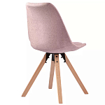 Стул мягкий с высокой спинкой на деревянных ножках Chair Dusty Pink варинант исполнения - 3 | Loft Concept в Орле