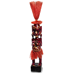 Деревянная декоративная статуэтка Asmat Red Straw Headdress Statuette Red варинант исполнения - 1 | Loft Concept в Орле
