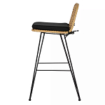 Стул барный с ротанговым плетением Half Bar Chair with Wicker без подлокотников варинант исполнения - 2 | Loft Concept в Орле