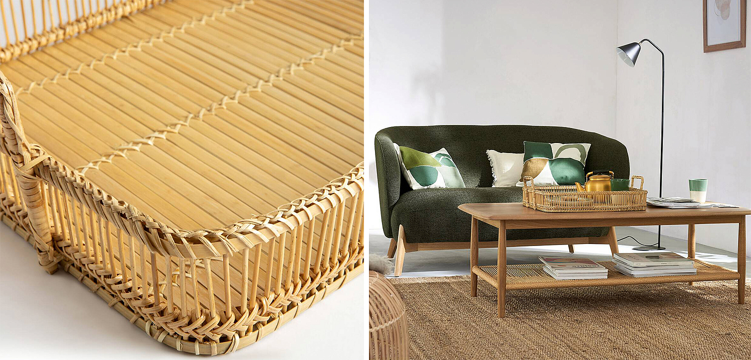 Поднос Wicker Bamboo Rattan Поднос Wicker Bamboo Rattan - Loft-Concept в Орле