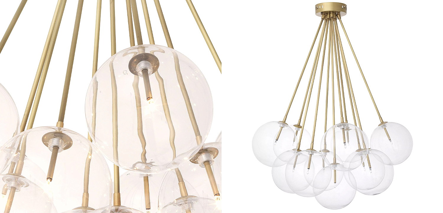 Люстра Eichholtz Ceiling Lamp Molecule Brass Люстра Eichholtz Ceiling Lamp Molecule Brass - Loft-Concept в Орле