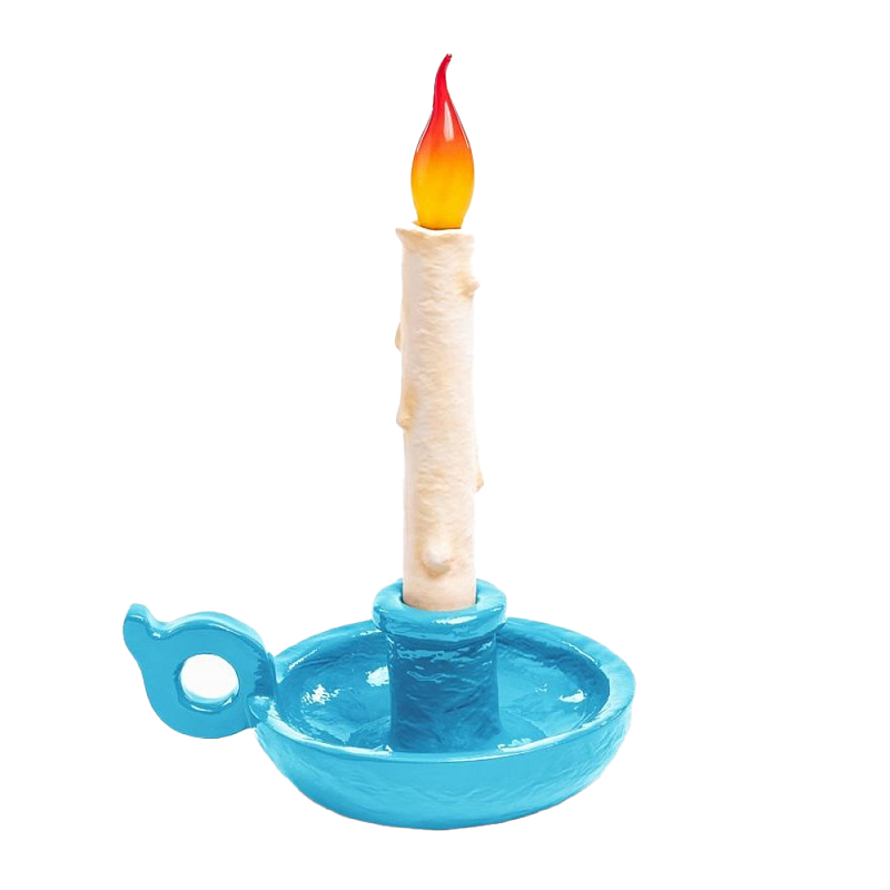 Настольная лампа Seletti Bugia light blue Белый Голубой Настольная лампа Seletti Bugia light blue Белый Голубой в Орле | Loft Concept