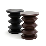 Фигурный приставной столик бордового цвета  AMORPHOUS варинант исполнения - 2 | Loft Concept в Орле