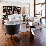 Приставной столик из массива дерева Walnut варинант исполнения - 9 | Loft Concept в Орле