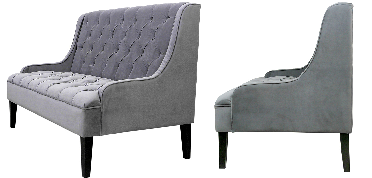 Диван Folket Sofa velour gray Диван Folket Sofa velour gray - Loft-Concept в Орле