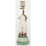 Подсвечник в виде кошки из фарфора с бронзовыми элементами Paradise Cat варинант исполнения - 3 | Loft Concept в Орле