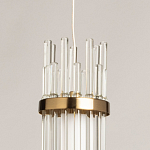 Подвесной светильник с цилиндрическим плафоном из прозрачных стеклянных трубок Nembus варинант исполнения - 9 | Loft Concept в Орле