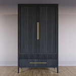 Шкаф платяной Primo с выдвижными ящиками шпон Светлый дуб варинант исполнения - 2 | Loft Concept в Орле