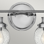 Бра для ванных комнат с прозрачным шарообразным плафоном из стекла с пузырьками на круглом основании Hinkley варинант исполнения - 17 | Loft Concept в Орле