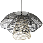 Подвесной светильник Black Grey Mesh Lampshade Hanging Lamp варинант исполнения - 4 | Loft Concept в Орле