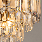 Люстра многоярусная с овальными прозрачными подвесками 36 см Harmonica варинант исполнения - 5 | Loft Concept в Орле