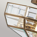 Потолочный светильник шестигранной формы с прозрачными стеклянным плафоном Elstead Lighting варинант исполнения - 4 | Loft Concept в Орле