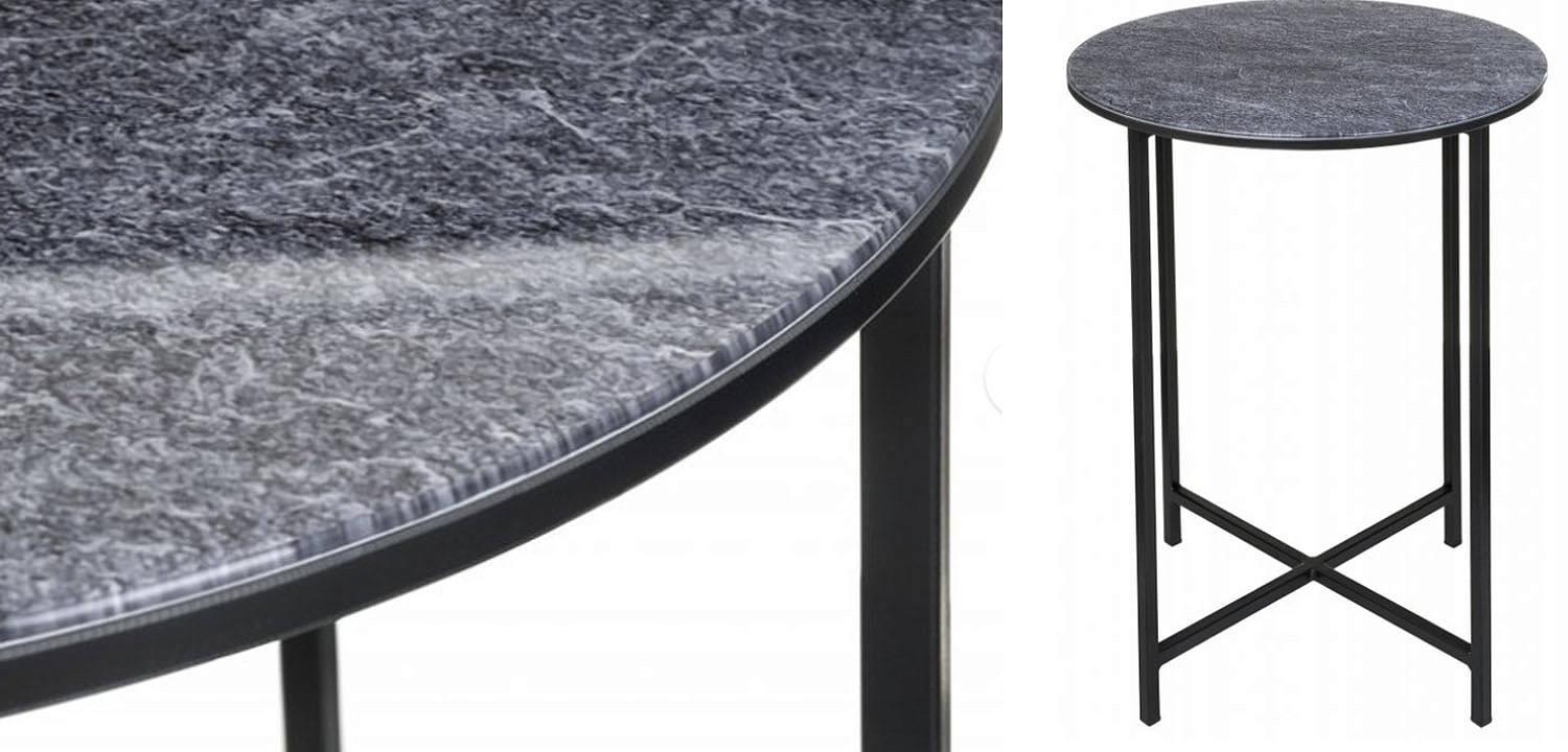 Приставной стол Zermatt Side Table round gray Приставной стол Zermatt Side Table round gray - Loft-Concept в Орле