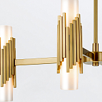 Люстра цвета латунь с 4-мя матовыми цилиндрическими плафонами Elstead Lighting варинант исполнения - 6 | Loft Concept в Орле