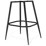 Барный стул со спинкой и подлокотниками на 4-х металлических ножках Douglas Rhombus Синий Велюр варинант исполнения - 5 | Loft Concept в Орле