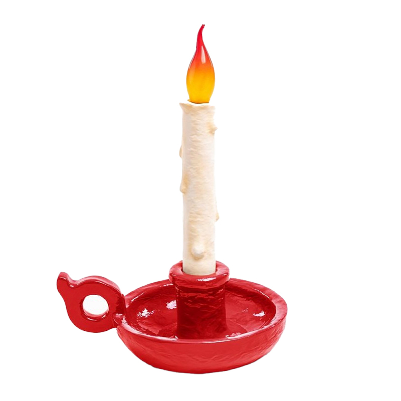 Настольная лампа Seletti Bugia red Белый Красный Настольная лампа Seletti Bugia red Белый Красный в Орле | Loft Concept