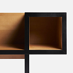 Дизайнерская скамейка  Canton  Beech and Black Bench варинант исполнения - 10 | Loft Concept в Орле