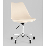 Офисный стул на металлическом основании EGGERY Beige пластик варинант исполнения - 1 | Loft Concept в Орле