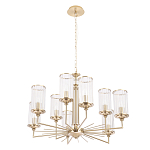 Люстра с 9-ю цилиндрическими стеклянными плафонами Jeanette варинант исполнения - 1 | Loft Concept в Орле