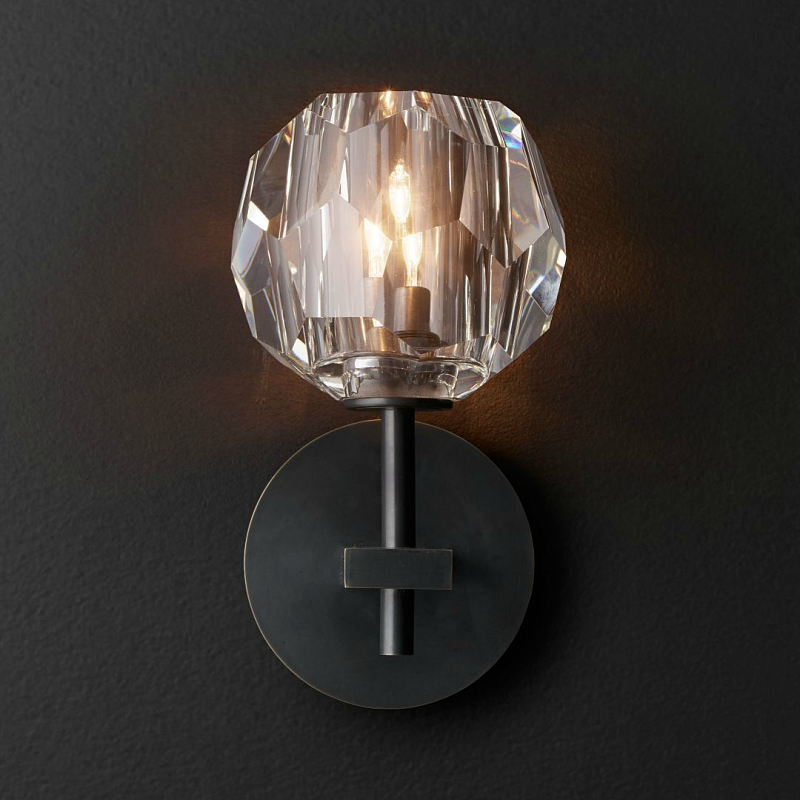 Бра RH Boule de Cristal Single Sconce Black Черный Бра RH Boule de Cristal Single Sconce Black Черный в Орле | Loft Concept