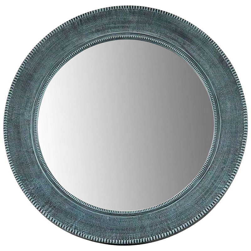 Круглое настенное зеркало Francis Mirror Бирюзовый Зеркало в Орле | Loft Concept 