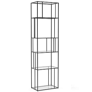 Стеллаж из металла и стекла Menzie Metal Rack