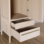 Узкий Шкаф Primo с 2 выдвижными ящиками Светлый дуб варинант исполнения - 5 | Loft Concept в Орле