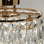 Потолочный светильник круглый с прозрачными подвесками Lunet варинант исполнения - 6 | Loft Concept в Орле