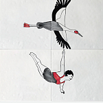 Плитка с узором Аист варинант исполнения - 2 | Loft Concept в Орле