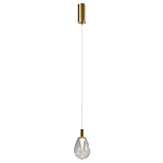 Подвесной светильник со стеклянным плафоном в форме капли NAOMI drop transparent glass варинант исполнения - 2 | Loft Concept в Орле