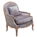 Кресло Ava Classical Armchair brown and grey velour варинант исполнения - 1 | Loft Concept в Орле