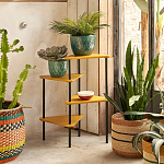 Плетеная корзина в полоску Okiro Wicker Basket варинант исполнения - 4 | Loft Concept в Орле