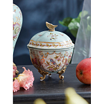 Шкатулка голубого цвета с цветочными орнаментами Blue Garden варинант исполнения - 3 | Loft Concept в Орле