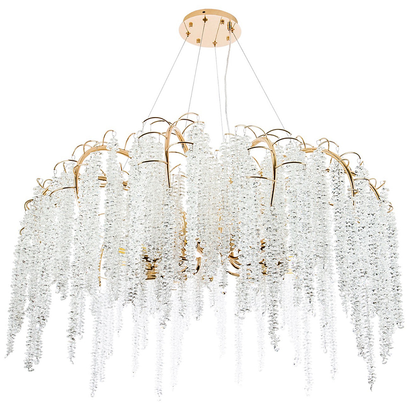 Люстра с хрустальными подвесками Bunch of Crystal Berries Gold Chandelier 12 Золотой Прозрачный Люстра с хрустальными подвесками Bunch of Crystal Berries Gold Chandelier 12 Золотой Прозрачный в Орле | Loft Concept